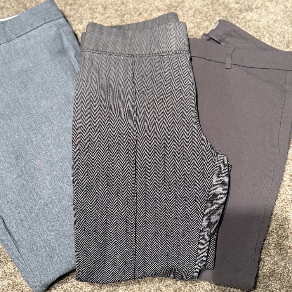 BUNDLE: mix dress pants Gray and Blue Pants